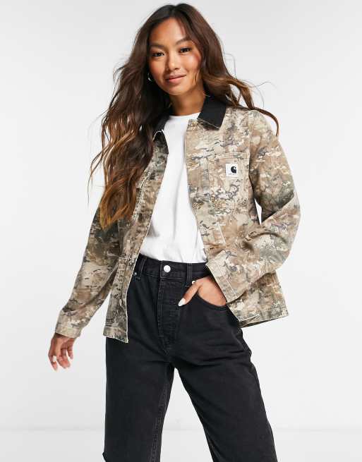 Camo carhartt shop jacket women's