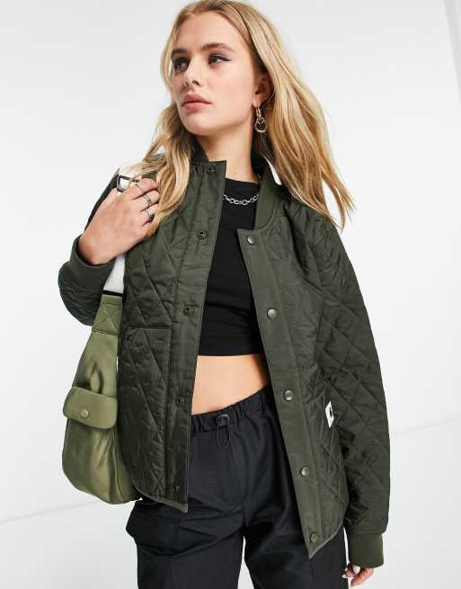 Carhartt WIP relaxed quilted liner jacket in khaki | ASOS