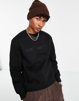 Carhartt WIP relaxed sweatshirt in black | ASOS