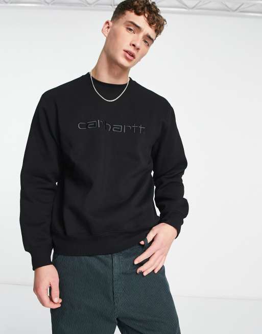 Carhartt WIP relaxed sweatshirt in black | ASOS