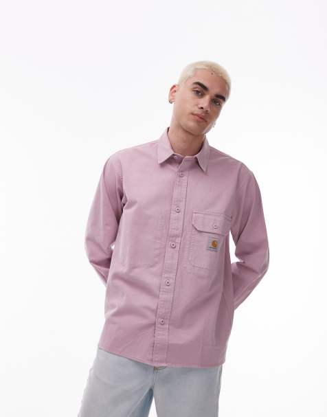 Carhartt WIP - Reno - Camicia rosa polvere - view 1