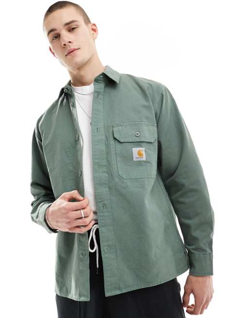  Carhartt WIP reno overshirt in green