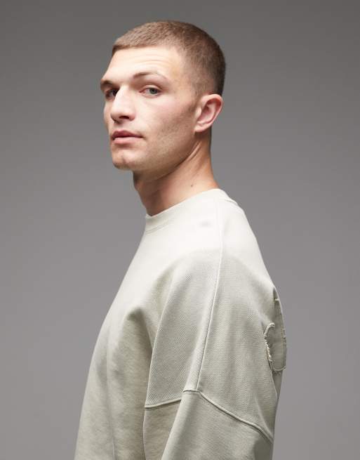 Carhartt WIP – RGGD – Beige sweatshirt i oversize, 4 av 5