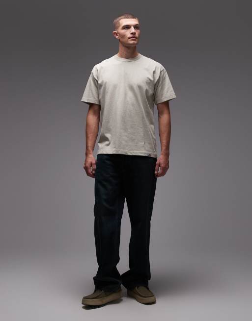 Carhartt WIP - RGGD - Camiseta beis holgada con logo estampado en la espalda, 2 de 5