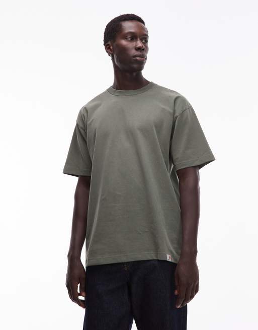 Carhartt WIP – Rggd – Khakifärgad t-shirt med ledig passform, 3 av 5