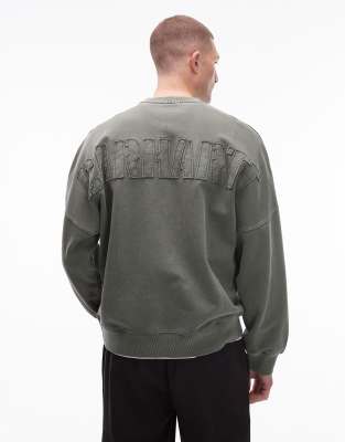 Carhartt WIP Carhartt WIP RGGD oversized sweatshirt in khaki green