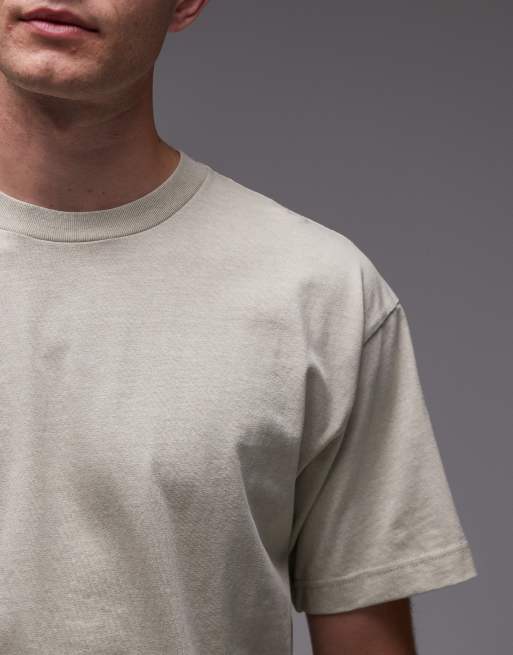 Carhartt WIP RGGD relaxed t-shirt with logo back print in beige, 5 of 5