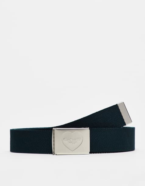 Carhartt WIP - Riem met hartclip in groen - view 1