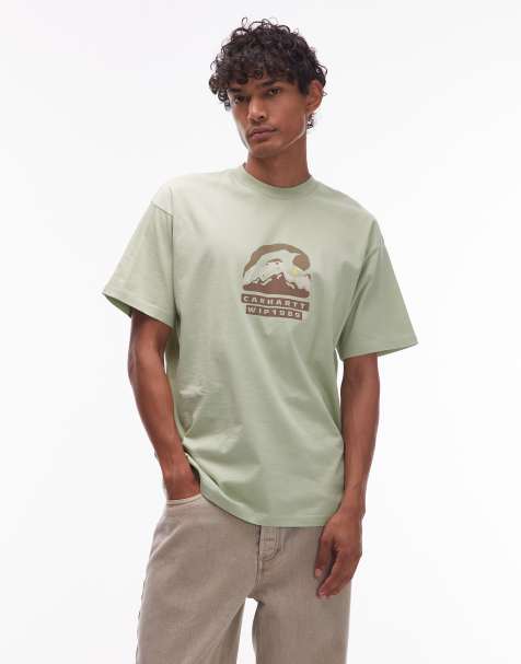 Carhartt WIP rising helix loose fit t-shirt in light green - view 1