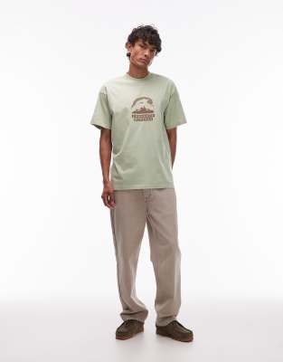Carhartt S/s Rising Helix T-shirt In Green