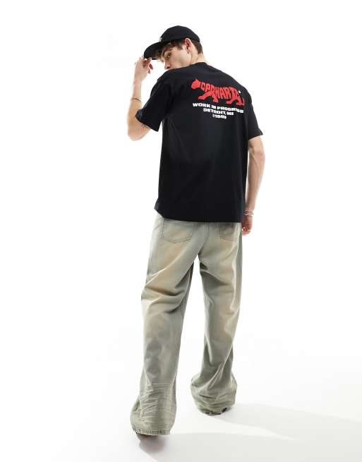 Carhartt WIP - Rocky - T-shirt met print op de achterkant in zwart