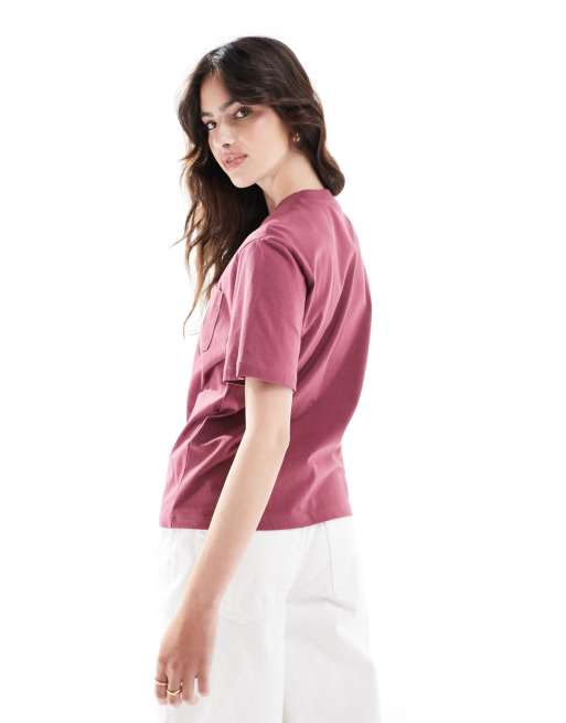 Carhartt WIP – Röd t-shirt i regular fit med ficka, 2 av 4