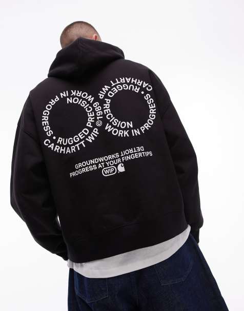 Carhartt WIP rotation graphic hoodie in black - view 1