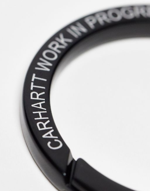 Norse Store  Shipping Worldwide - Carhartt WIP Round Carabiner - Alloy  Black