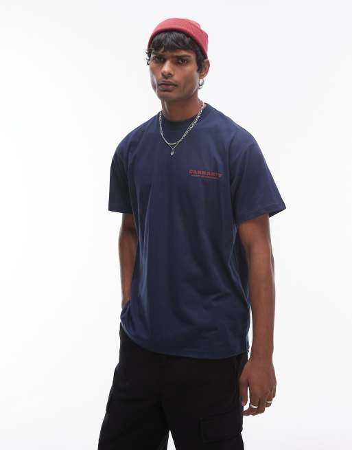 Carhartt WIP - Runaway - T-shirt blu a maniche corte, 3 di 4