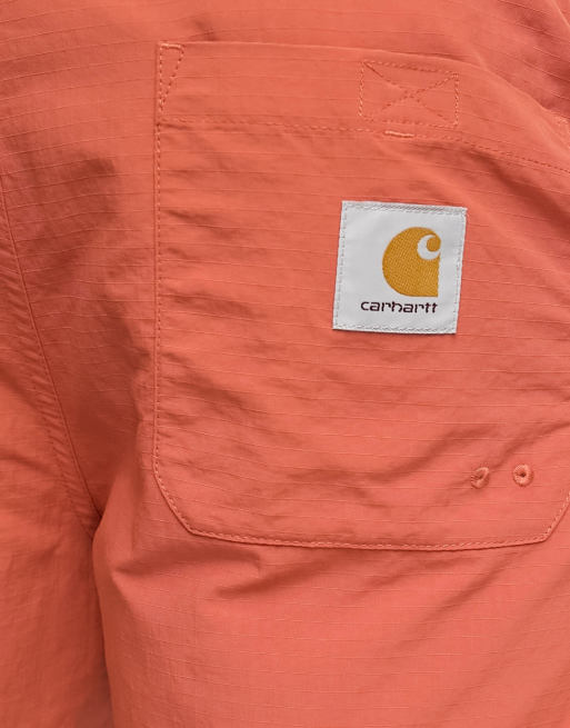 Carhartt WIP – Rune – Pomarańczowe szorty kąpielowe, 3 z 4