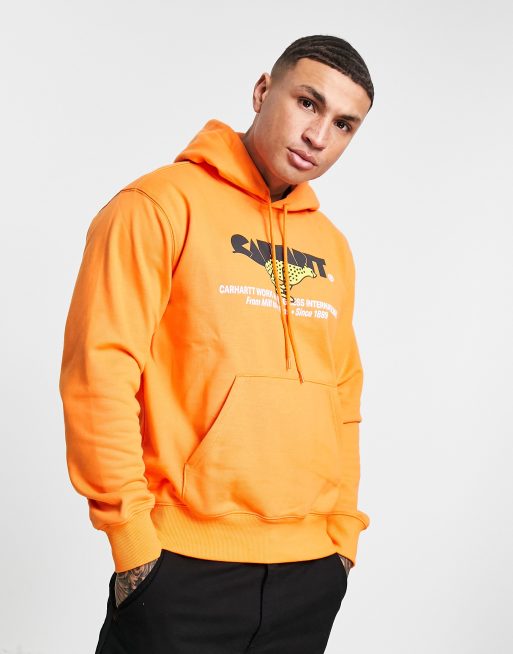 Carhartt WIP runner hoodie in orange