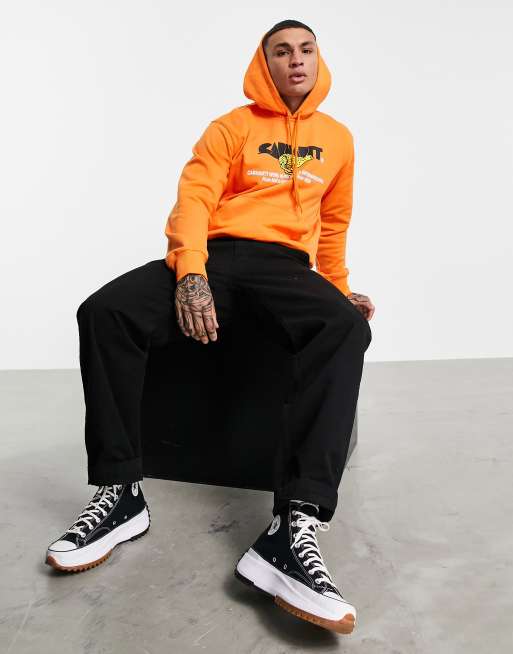 Orange carhartt clearance hoodies