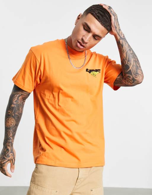 Carhartt orange hot sale shirt