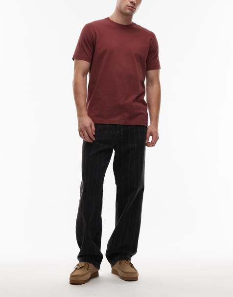 Carhartt WIP rylan loose tapered fit jean in black stripe - view 1