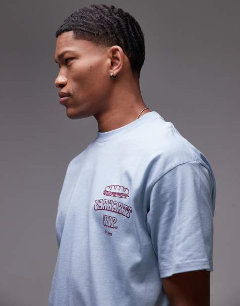 Carhartt WIP sandwich loose fit motif t-shirt in blue - view 1