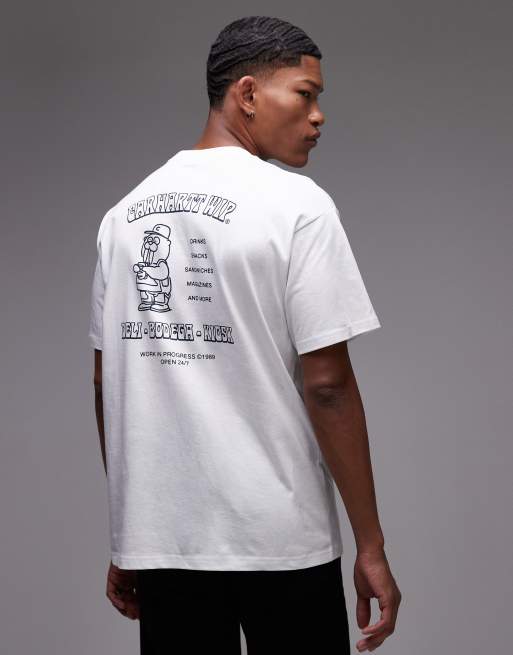 Carhartt WIP sandwich loose fit motif t-shirt in white | ASOS