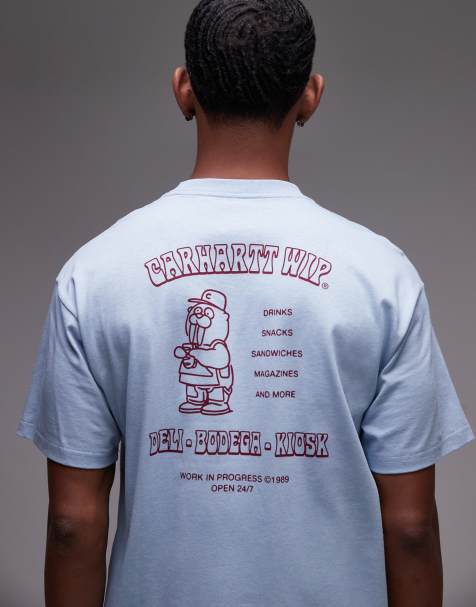 Carhartt WIP - Sandwich - T-shirt ample à imprimé - Bleu - view 1