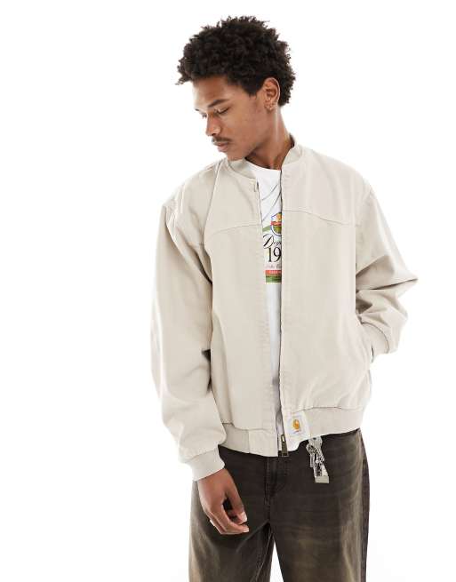 Carhartt WIP Santa Fe bomber jacket in white