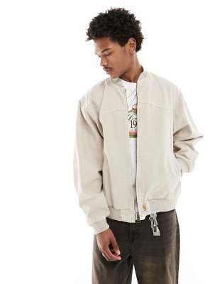 Carhartt WIP – Santa Fe – Bomberjacke in Weiß - view 1