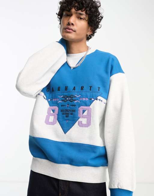 Carhartt WIP santa fe sweat in blue