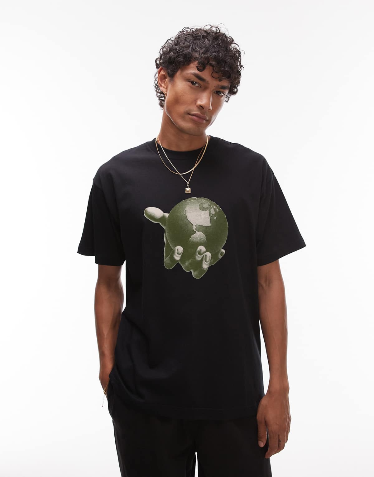 Carhartt WIP saviour motif loose fit motif t-shirt in black