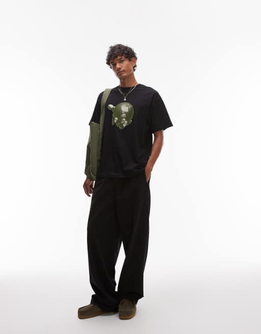 Carhartt WIP Saviour motif loose fit t-shirt in black | ASOS