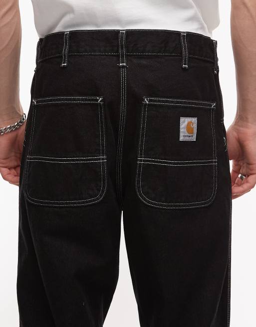 Carhartt WIP – Schlichte Jeans in schwarzer Waschung und gerader Passform im Relaxed Fit, 4 von 5