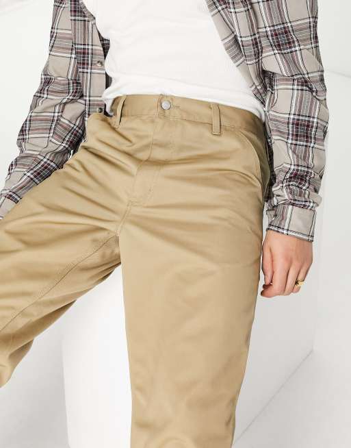 Carhartt WIP – Schlichte, legere Hose mit geradem Schnitt in Beige, 3 von 4