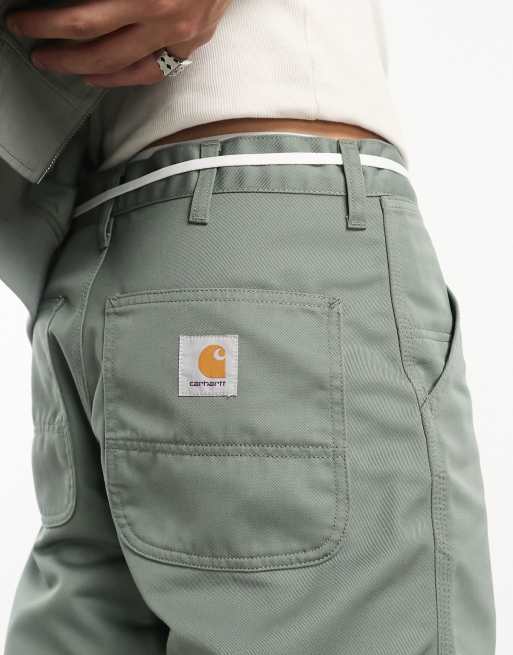 Carhartt WIP – Schlichte, legere Hose mit geradem Schnitt in Grün, 3 von 4