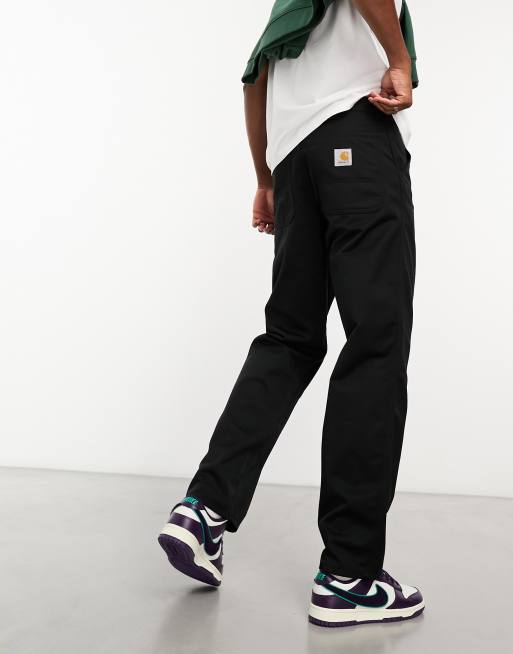 Carhartt WIP – Schlichte, legere Hose mit geradem Schnitt in Schwarz, 2 von 4
