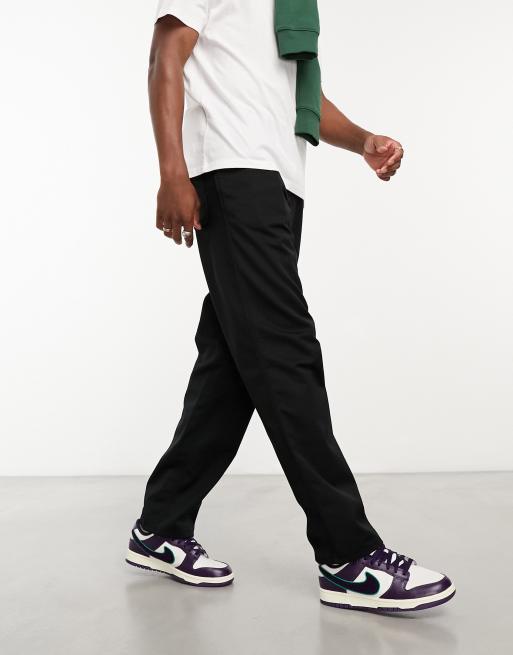 Carhartt WIP – Schlichte, legere Hose mit geradem Schnitt in Schwarz, 4 von 4