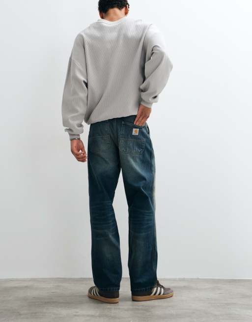 Carhartt WIP – Schlichte Straight Jeans in dunkler Waschung im Relaxed Fit, 2 von 5