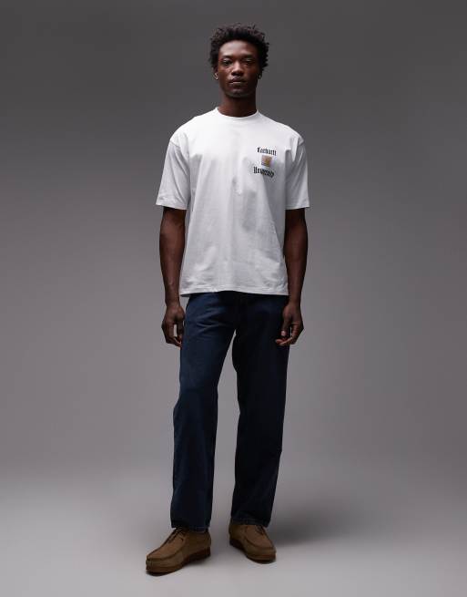 Carhartt WIP - Schooling Heart - Hvid afslappet T-shirt, 2 af 5