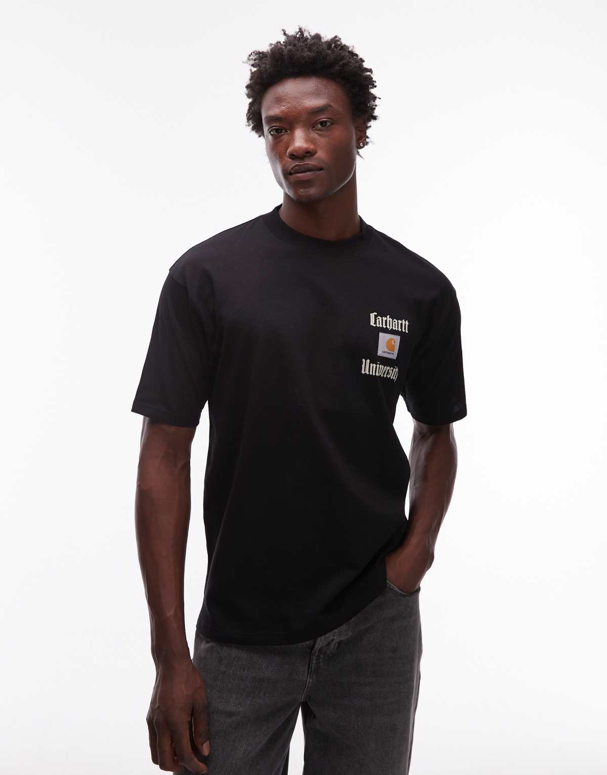 Carhartt WIP schooling heart loose fit t-shirt in black