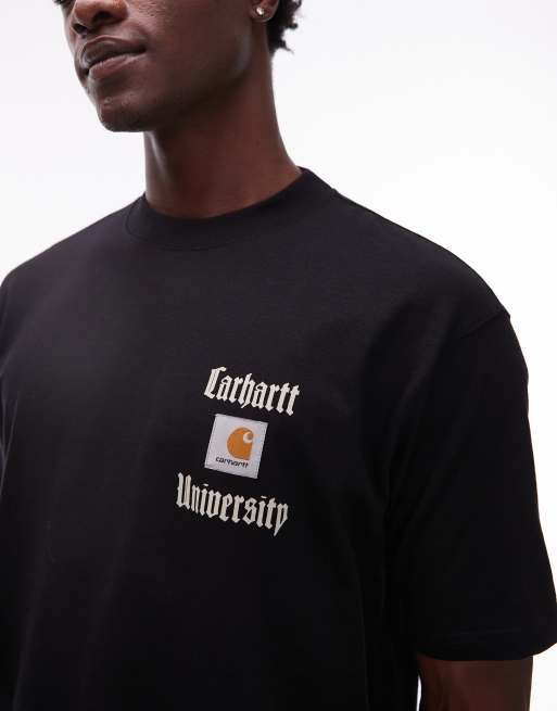 Carhartt WIP schooling heart relaxed t-shirt in black, 5 of 5