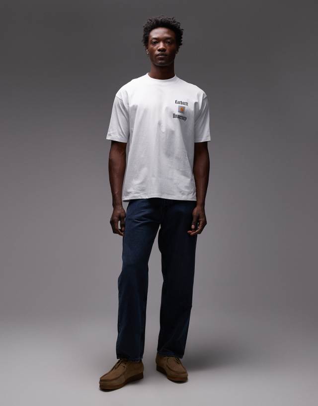 Carhartt WIP schooling heart relaxed t-shirt in white | ASOS
