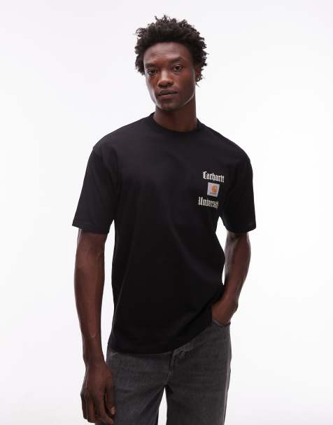 Carhartt WIP - Schooling Heart - Ruimvallend T-shirt in zwart - view 1