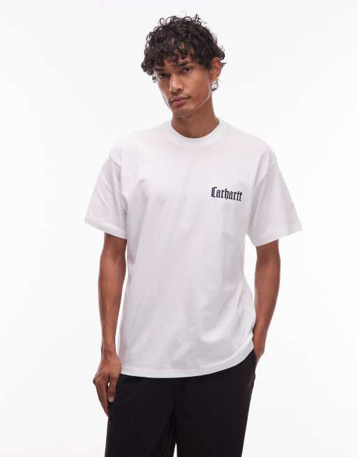 Carhartt WIP - Schooling - T-shirt décontracté imprimé au dos - Blanc, 3 de 5