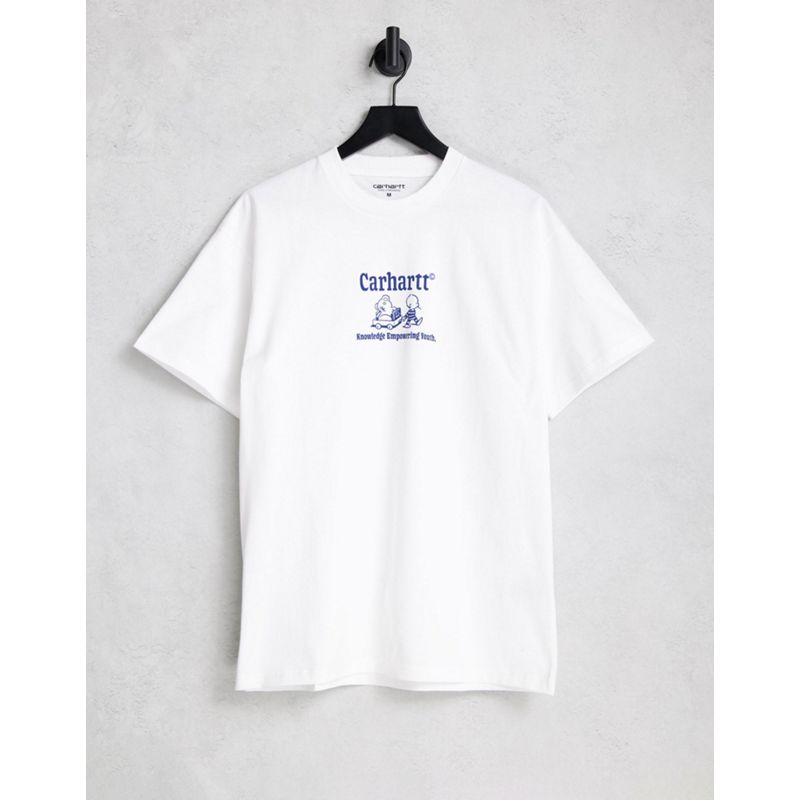 Novità T-shirt e Canotte Carhartt WIP - School's Out - T-shirt bianca con stampa