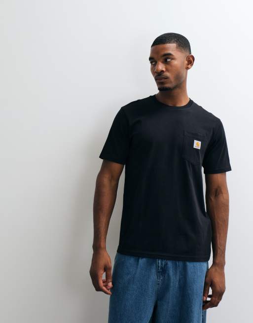 Carhartt WIP – Schwarzes T-Shirt mit Tasche, 3 von 5