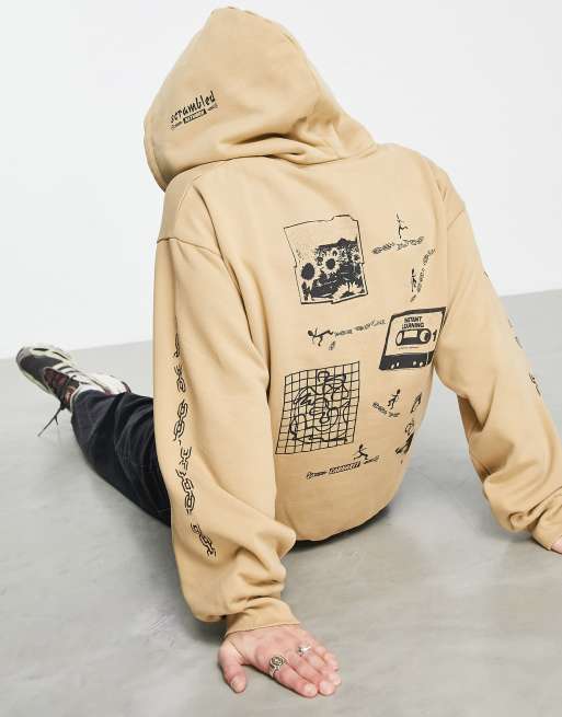Carhartt WIP scramble print hoodie in brown | ASOS
