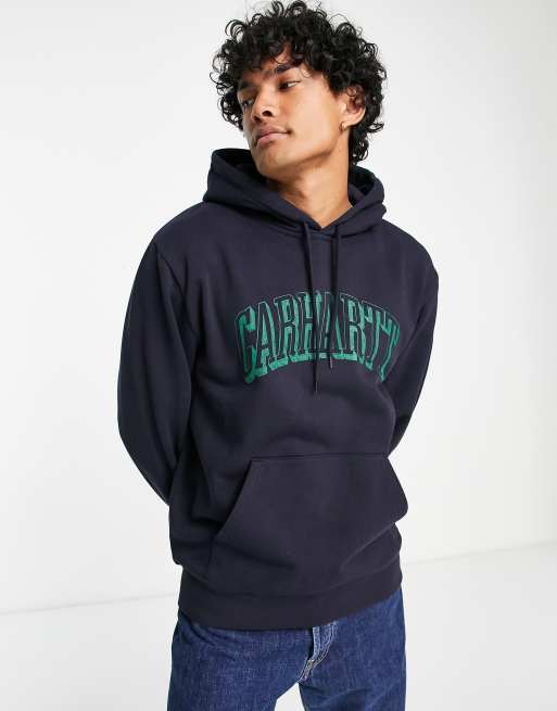 Carhartt WIP scrawl hoodie in navy | ASOS