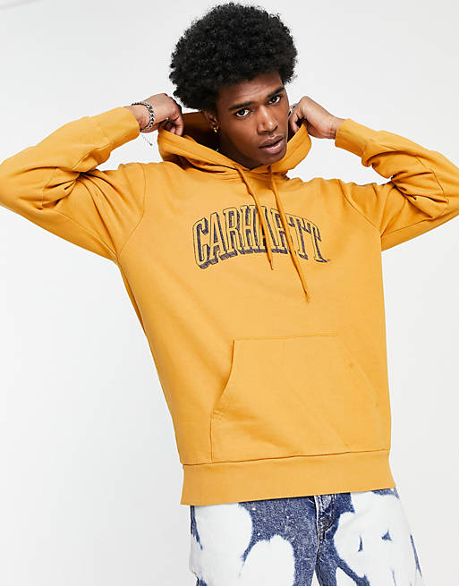 Carhartt WIP scrawl hoodie in yellow | ASOS