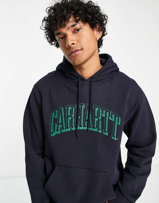 Carhartt WIP – Scrawl – Marineblauer Kapuzenpullover | ASOS